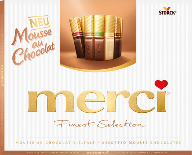 Merci Finest Selection Mousse au Chocolat Vielfalt 20 x 10,5 g (210 g) - Bild 1