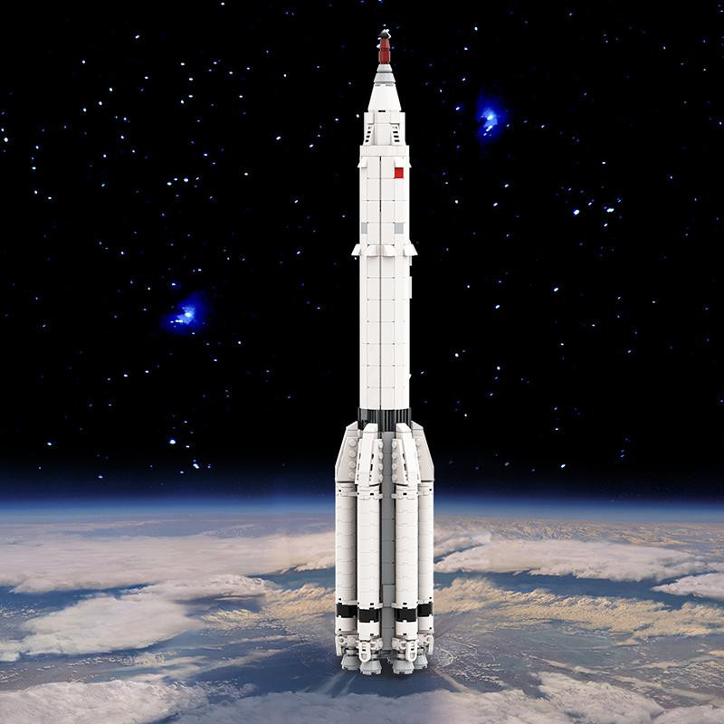 Gobricks MOC-102952 Proton K Bausteine 1:110 Saturn V Maßstab ab 14 Jahren - Bild 2