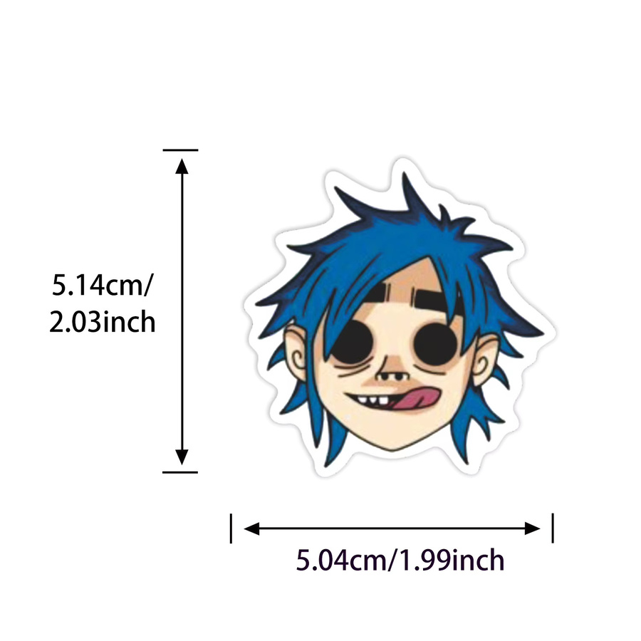 GOGOTU Gorillaz Band Aufkleber, 50-teiliges Set, multicolour - Bild 3