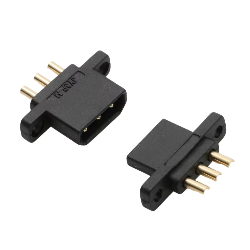 YUENHOANG DC-Stecker Set Männlich und Weiblich mit Anti-Reverse-Funktion für RC-Modell Motoren und Servos, Schwarz - Bild 2