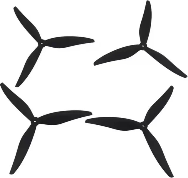 Professionelles Dreiblatt-Propellerblatt für Drohnen in Schwarz, erhältlich in den Größen 7, 10, 13 oder 15 Zoll - Bild 1