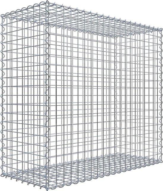 Gabiona Spiralgabione aus Stahl in Silbergrau, B/T/H: 100 x 40 x 90 cm, Maschenweite 5 x 5 cm - Bild 1