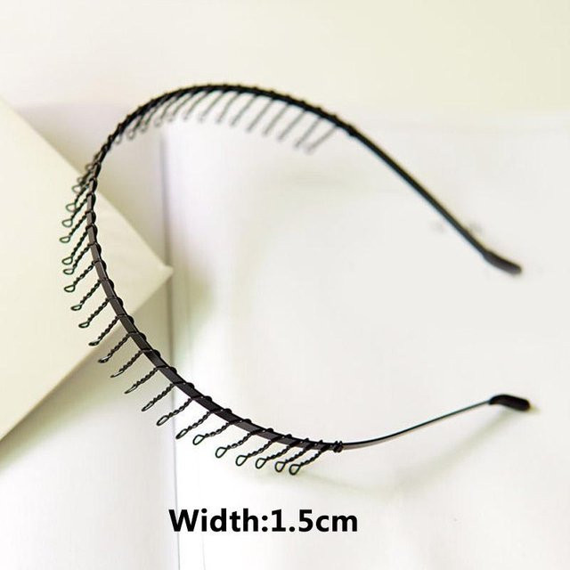 Haarband Welle, Schwarz, Unisex - Bild 1