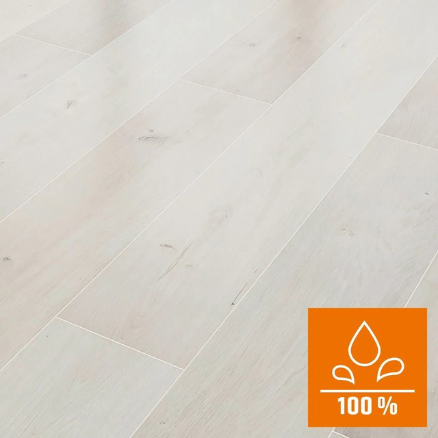 Classen Laminat NK32 Oak White Mix in Holzoptik, wasserfest, 8 mm Stärke - Bild 1