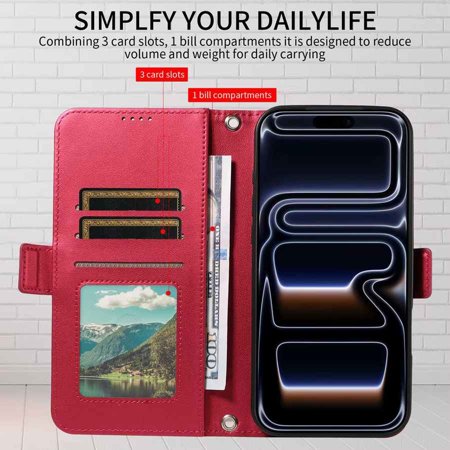Samsung Galaxy Brieftaschenhülle aus Kunstleder für verschiedene Modelle wie A55 A35 A25 A15 A14 A13 A54 A34 A05S - Bild 4