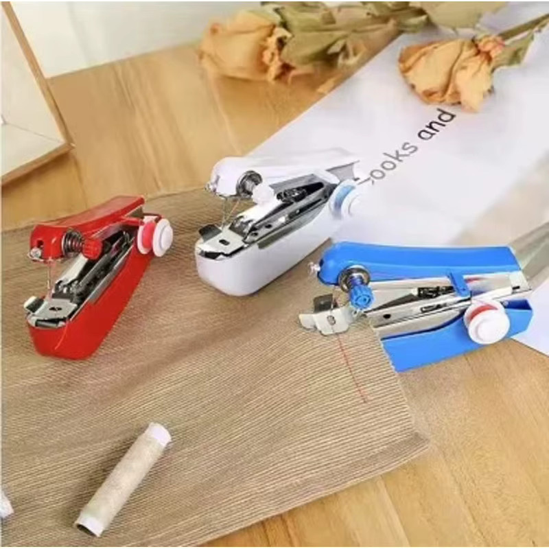 Tragbare Mini-Handnähmaschine in Blau für den Haushalt und auf Reisen zur DIY-Kleidungsreparatur - Bild 2