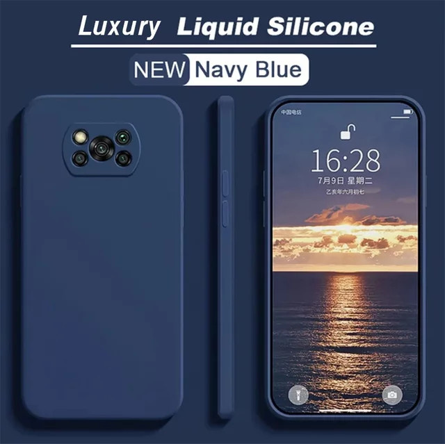 Luxus Silikon Schutzhülle für Xiaomi Poco X3, Poco X3 Pro und NFC X3 GT in Grau - Bild 1