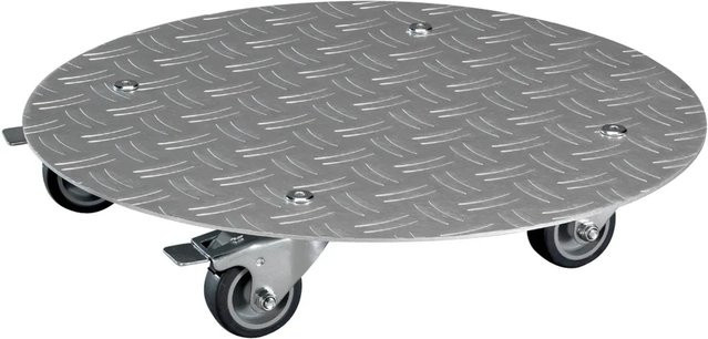 Wagner System Pflanzenroller Alaska aus Aluminium in Silber mit Riffelblech Ø 38 cm - Bild 1