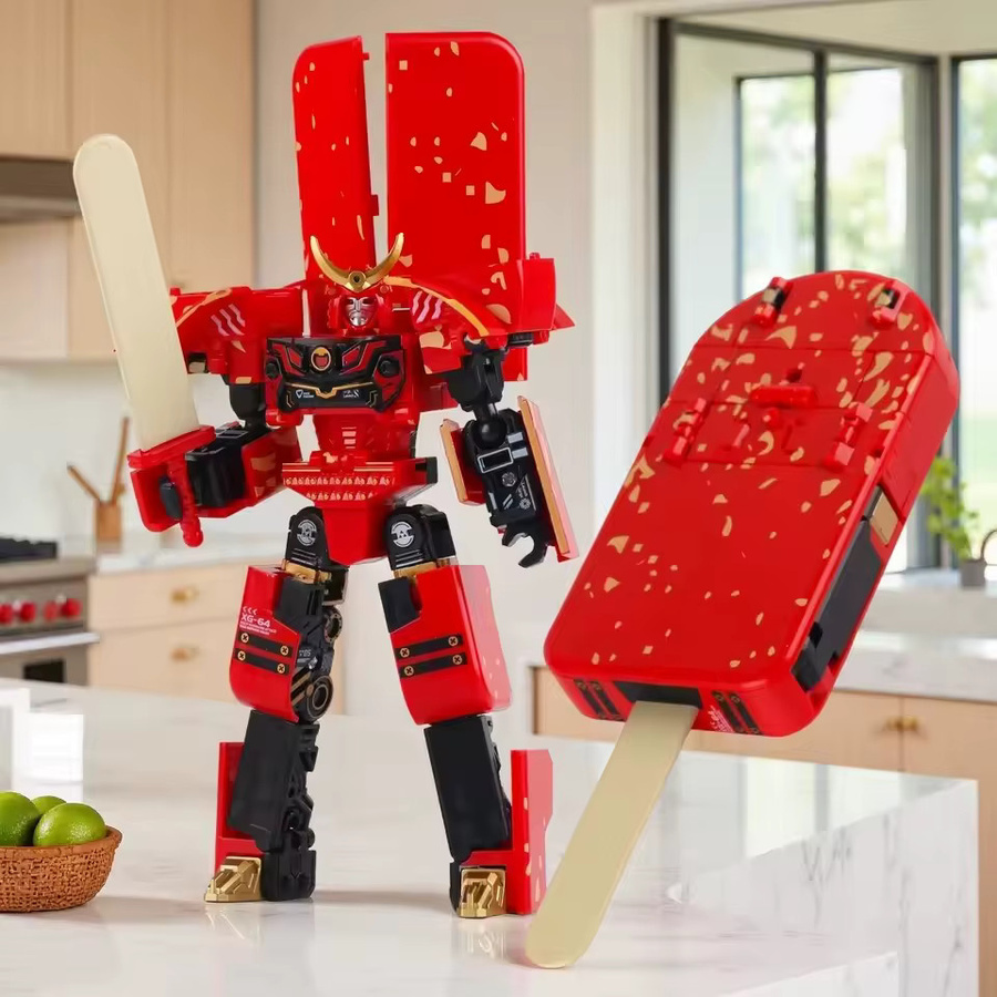 Potdemiel 2-in-1 Eiscreme-Transformationsroboter, Mecha, Lernspielzeug - Bild 2
