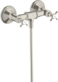 Hansgrohe Axor Montreux Zweigriff-Brausearmatur für die Badewanne in Edelstahl-Optik Silber - Bild 1