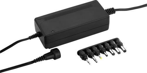 Monacor 0273150 Schaltnetzteil 3A in Schwarz mit 3,5 mm Klinke und Barrel-Stecker - Bild 1