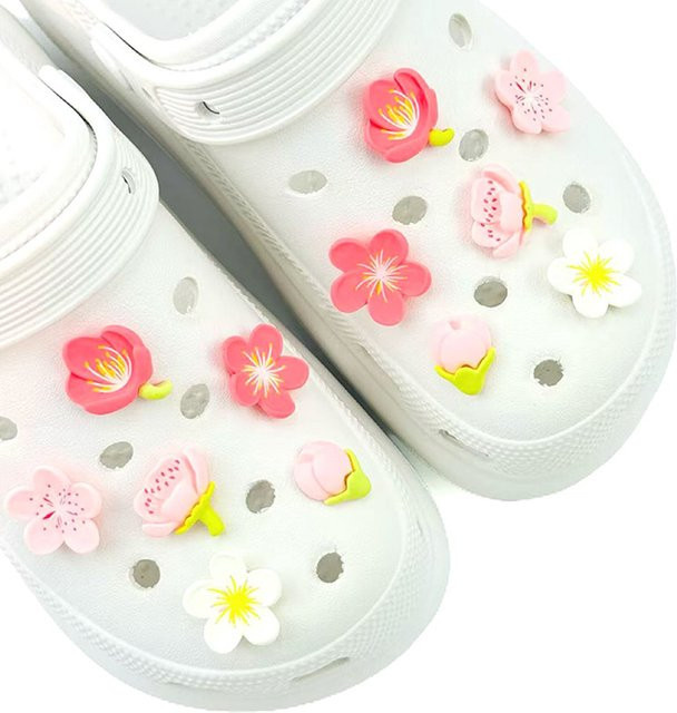 FHLDING Schuh Charms Set, Kirschblüten, Rosa, Bunt - Bild 1