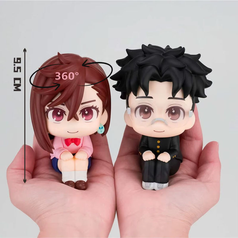 Dandadan Chibi-Version Mameo Anime-Figuren Set Momo Ayase und Okarun aus Kunststoff, mehrfarbig - Bild 3