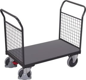 Cordes Doppel-Stirnwandwagen mit Draht in Anthrazit RAL 7016, B/T/H: 104,0 x 97,5 x 50,0 cm - Bild 1