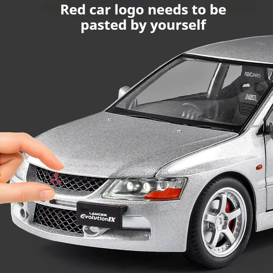 MAKEDA EVO9 M3 Modellauto, 1:24, Metalldruckguss, zurückziehbar - Bild 5