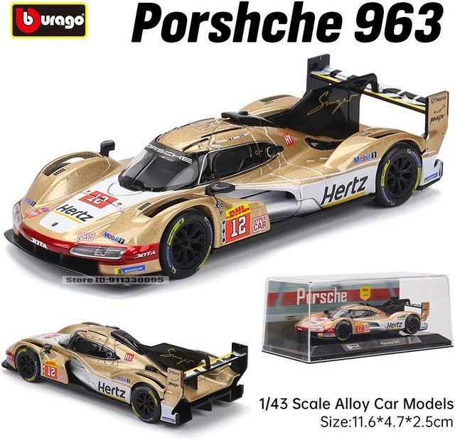 Bburago Wrc Toyota Gr Yaris Rally1 Hybrid Rovanpera #69 Ogier #17, Spielzeugauto, 1:43, Metall, ab 4 Jahren - Bild 1