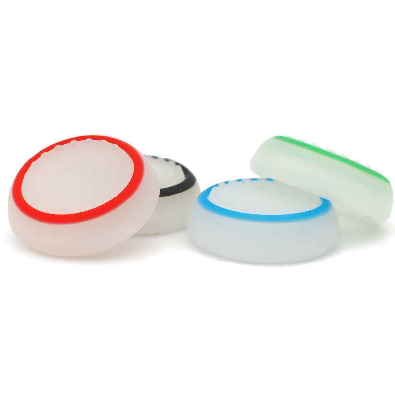 8er Set Asus ROG Ally X Silikon Thumb-Stick Grip Caps in Weiß und Multicolour mit Leuchteffekt für Joysticks - Bild 3