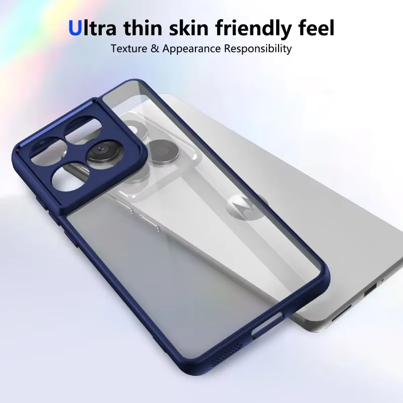 EUCAGR stoßfeste transparente Handyhülle für Motorola Moto Edge 70X70 Air, Moto G06, G56 und G86 mit Anti-Drop Matte Hard PC Back Cover - Bild 3