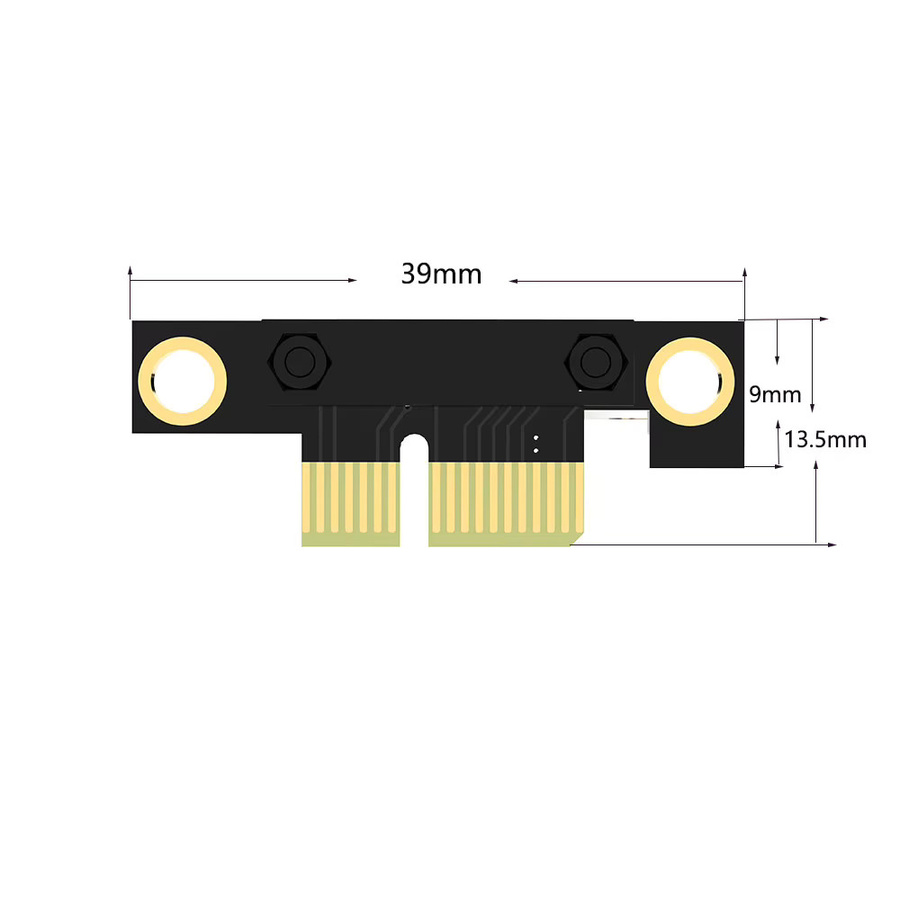 Haoyexin PCI-E 3.0 Riser-Karte PCI Express Verlängerungskabel für Grafikkarten, Netzwerk- und Soundkarten, Schwarz - Bild 2