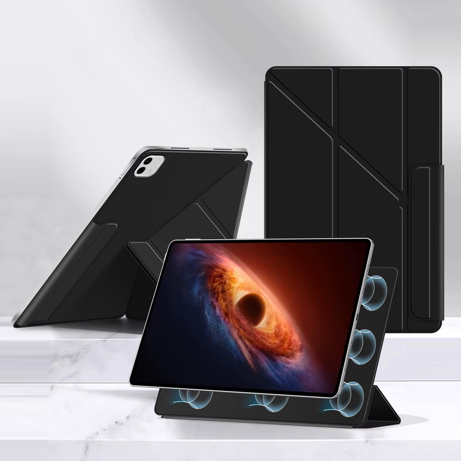 Magnetische Y-Fold Tablet-Hülle für Honor MagicPad 4 12,3 Zoll (2026) YLE-W09 in Schwarz - Bild 2