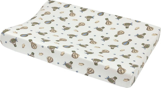 Meyco Baby Wickelauflagenbezug aus Jersey in Multicolour und Weiß, B/T: 50 x 70 cm - Bild 1
