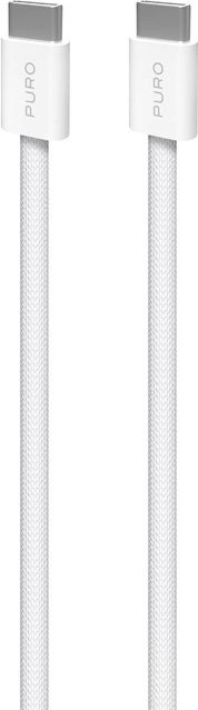SBS Fabrik 2.0 USB-C auf USB-C Ladekabel und Synchronisationskabel 60W, Weiß, Länge: 1,5 m - Bild 1