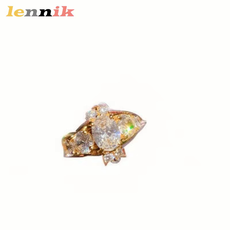 LENNIK Ring, Gold, Diamant, Zirkonia, Damen - Bild 4