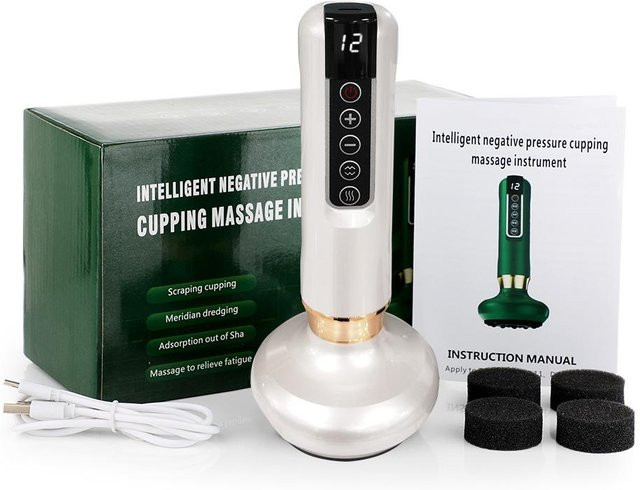 Binchi Health Technology Elektrische Vakuum-Schröpfmassage, Weiß, Unisex - Bild 1