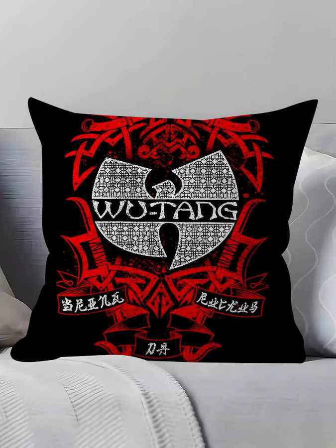 KAYOU Tang Clan Kissenbezug mit Logo-Grafik für Sofakissen und Heimdekoration, 30 x 30 cm - Bild 5