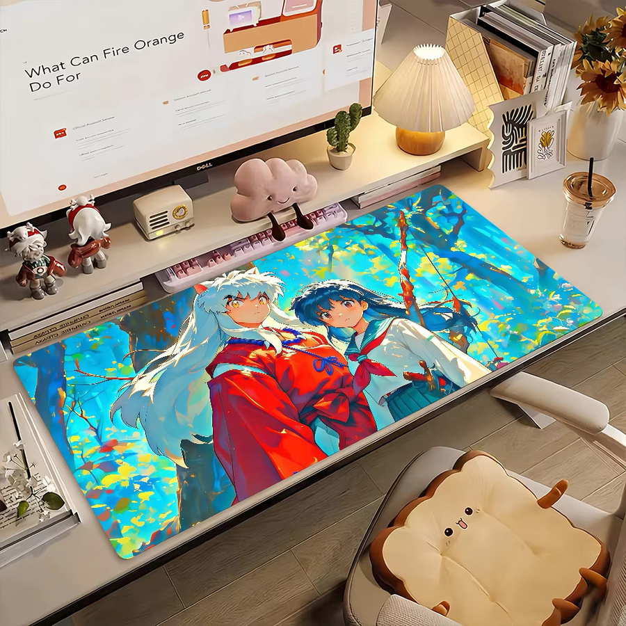 Anime Inuyasha XXL Mauspad rutschfest mit verriegelbarem Rand in Multicolour - Bild 2
