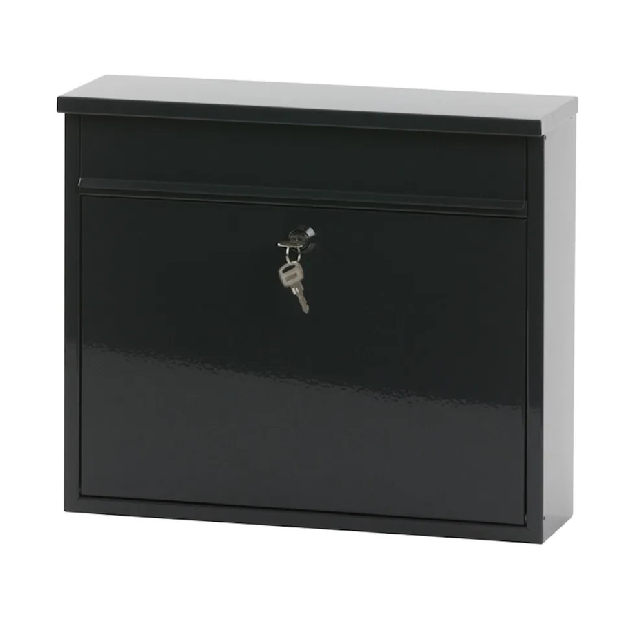 PROREGAL Wandbriefkasten Granadan aus Stahl mit Einwurfsklappe in Anthrazit, H x B x T: 31,5 x 36 x 11 cm - Bild 2