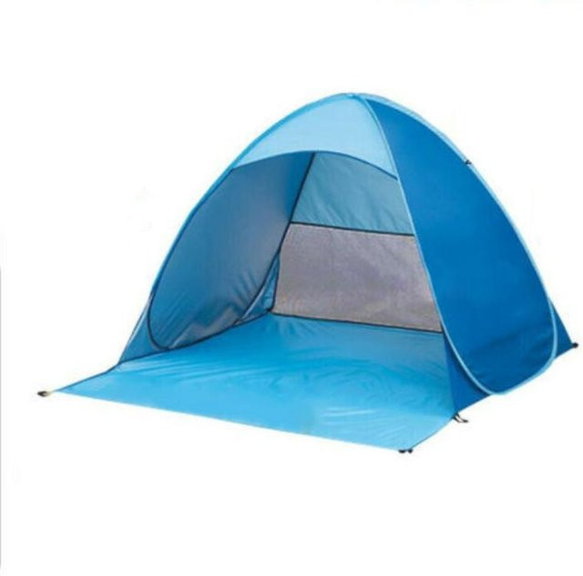 Binchi Outdoor Faltbares Strandzelt für Kinder und Familien, ultraleicht und vollautomatisch, Blau, B/T/H: 150 x 165 x 110 cm - Bild 1