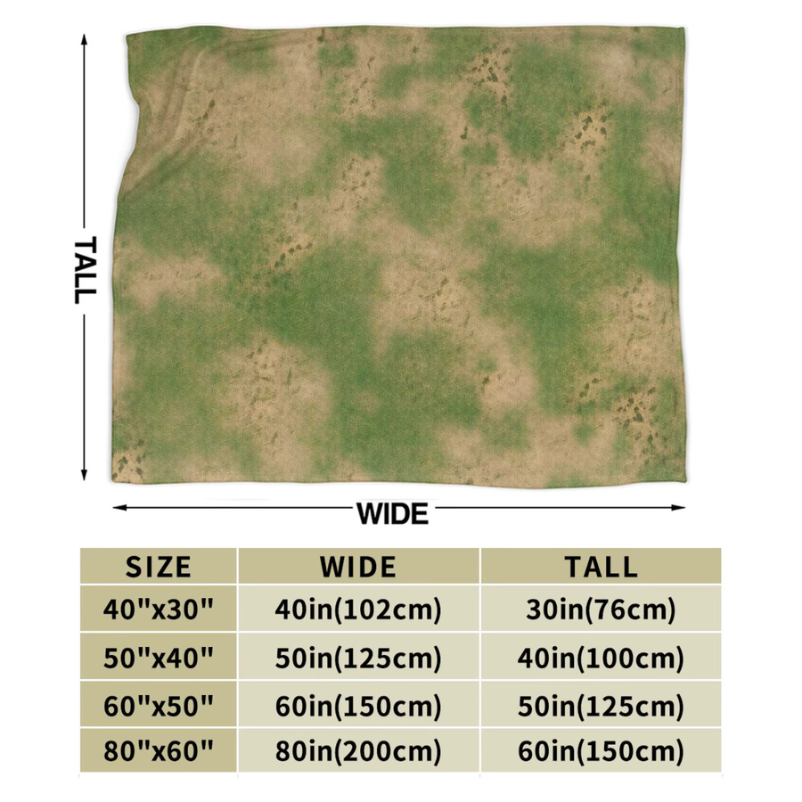 Potdemiel Grass Battlemat Plüschdecke Grassland Greenery, B/B/H: 102,0 x 76,0 cm - Bild 4