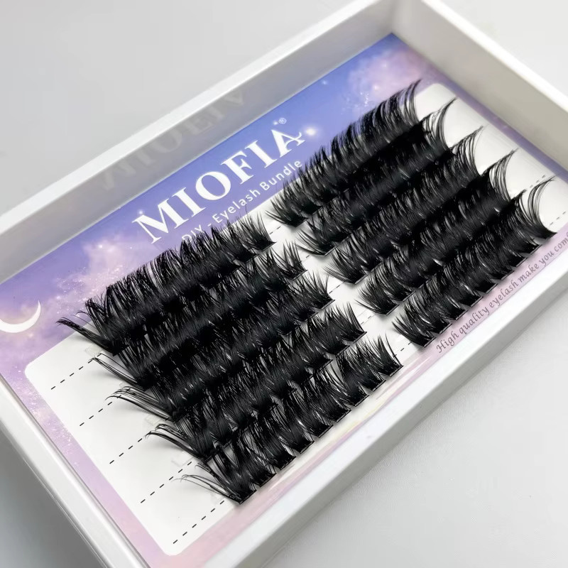 MIOFIA Wimpernverlängerungen 3D Cluster, 90 Bündel, Natürlich, Unisex - Bild 5