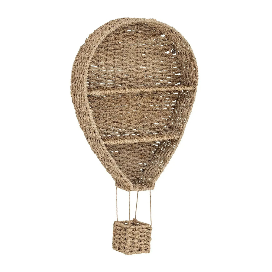 Bloomingville Mini Ditter Wandregal aus Seegras in Natur Beige B: 105 cm, H: 59 cm, T: 13 cm - Bild 1