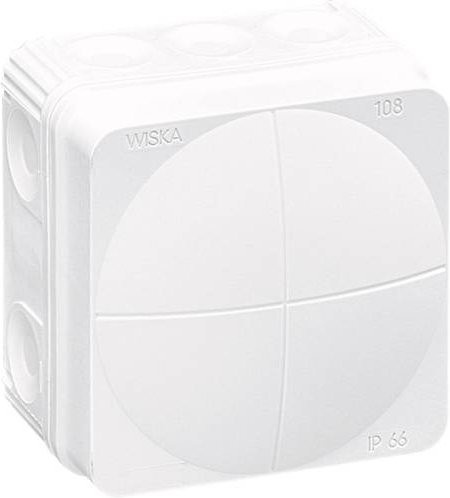 Wiska Abzweigkasten 10060622 Weiß IP66 B/T/H: 7,6 x 7,6 x 5,1 cm - Bild 1