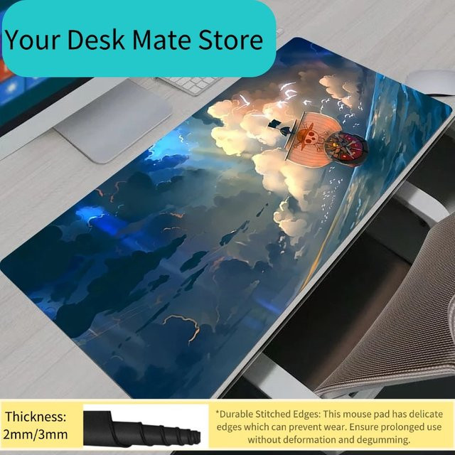 Bandai One Piece Anime Gaming Mauspad XXL Multicolor Rutschfeste Tastaturunterlage für PC und Laptop - Bild 1