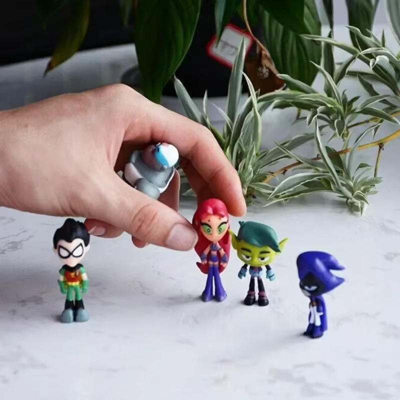 HEROCROSS Teen Titans Go Actionfigur Robin, Beast Boy, Spark Crow, Set - Bild 3