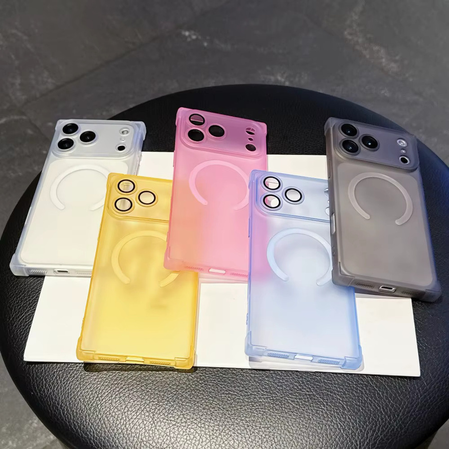 Transparente magnetische Silikonhülle für Apple iPhone 17, Air 16, 14, 15 Plus und 13 Pro Max, stoßfeste TPU Schutzhülle mit MagSafe Kompatibilität in Transparent - Bild 2