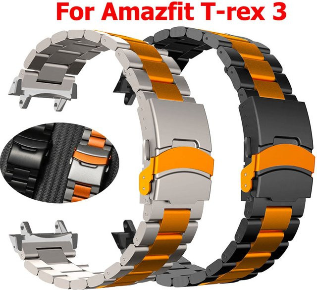 Uhrenarmband Edelstahl, Amazfit T-Rex 3, Unisex - Bild 1