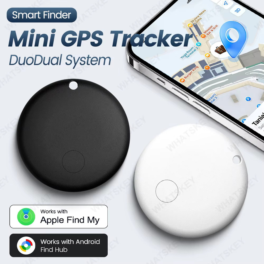 Peocke Smart Tracker Dual-System Bluetooth-Ortungsgerät mit GPS-Positionierung für iOS und Google Find My Device, Schwarz - Bild 2