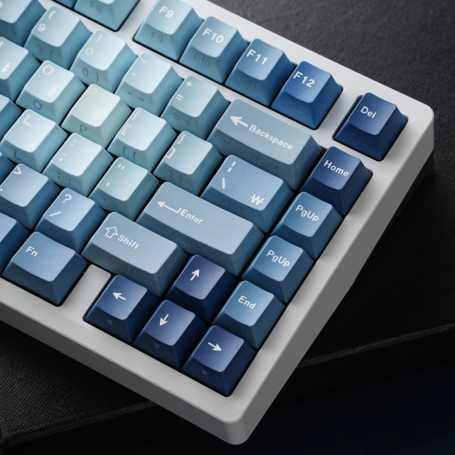 Readson Mechanische Tastatur mit ozeanblauen PBT-Tastenkappen im Cherry-Profil für mehrere Sprachen - Bild 3