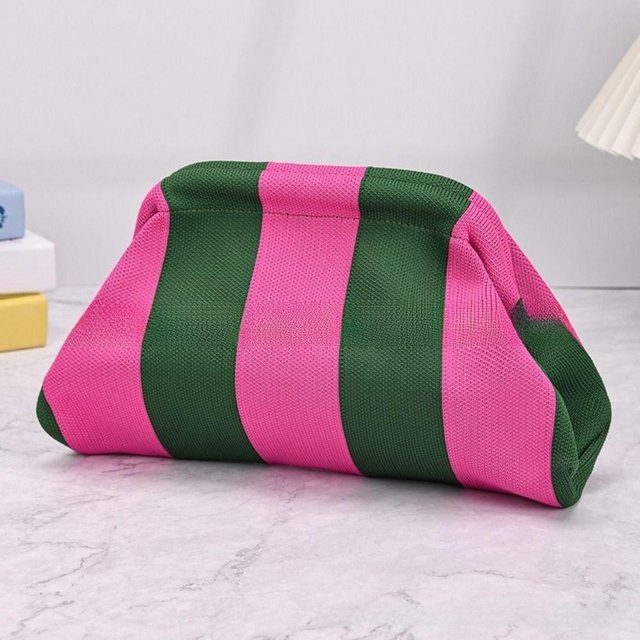 Ruidi bb Kosmetiktasche, pink, bunte Streifen - Bild 1