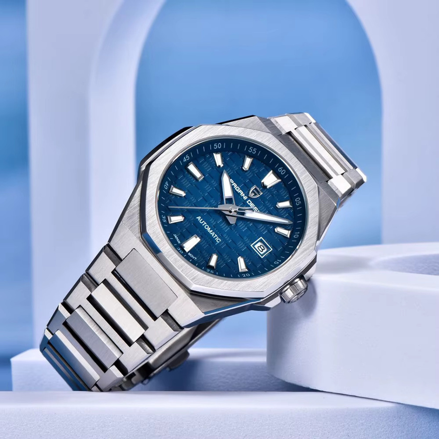 PAGANI DESIGN Automatik-Armbanduhr, Edelstahl, Blau, 40 mm, Herren - Bild 3