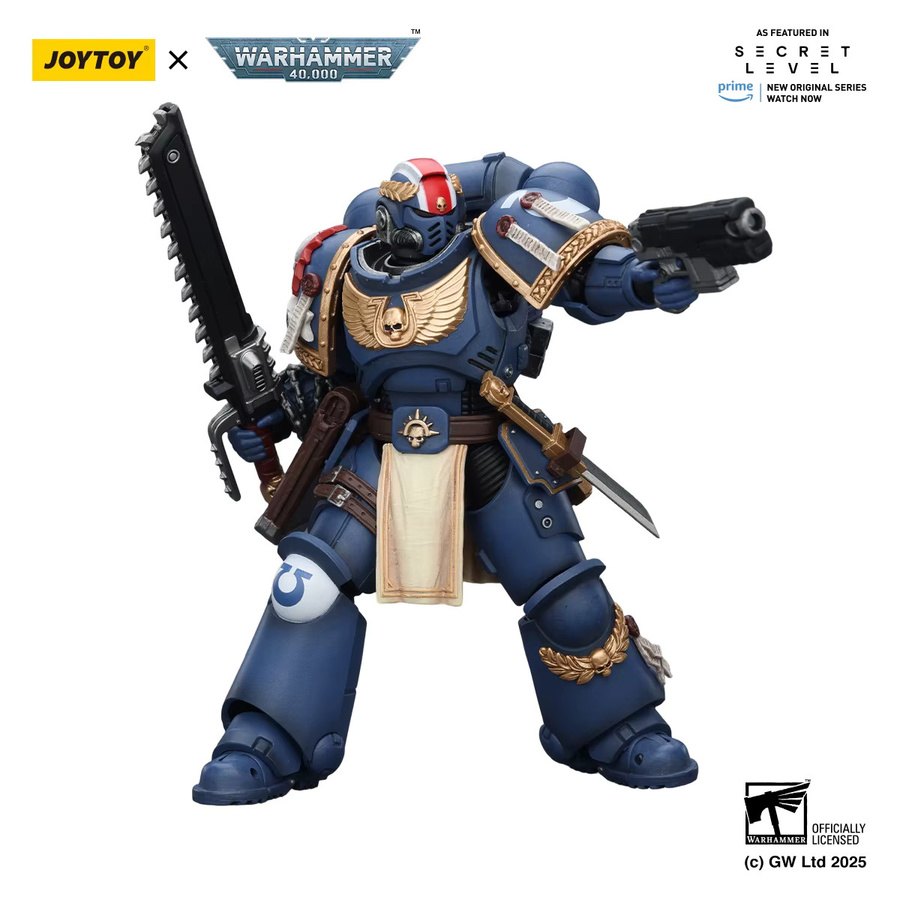 JOYTOY Warhammer 40k Ultramarines Titus, Actionfigur, 1/18 - Bild 1
