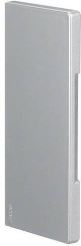Hager BR651706LAN Endstück aus Aluminium in Silber, Breite: 17,0 cm, Tiefe: 6,8 cm - Bild 1