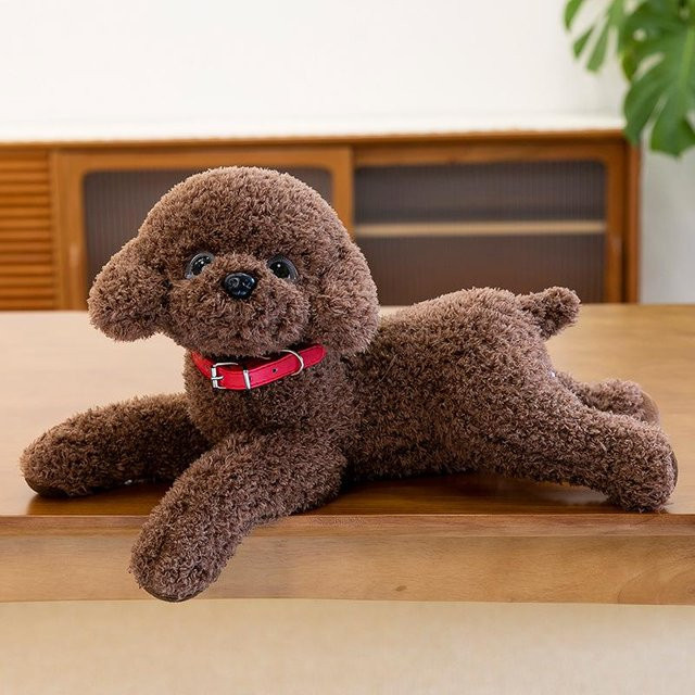 Teddyhund Plüschtier, mit Pullover und Halsband, 36cm - Bild 1