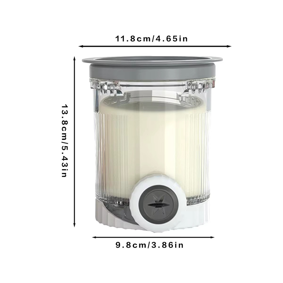 Ninja Swirl Ersatzbehälter mit Deckel für Creami Pints, kompatibel mit NC700 und NC701, transparent/grau/blau - Bild 5