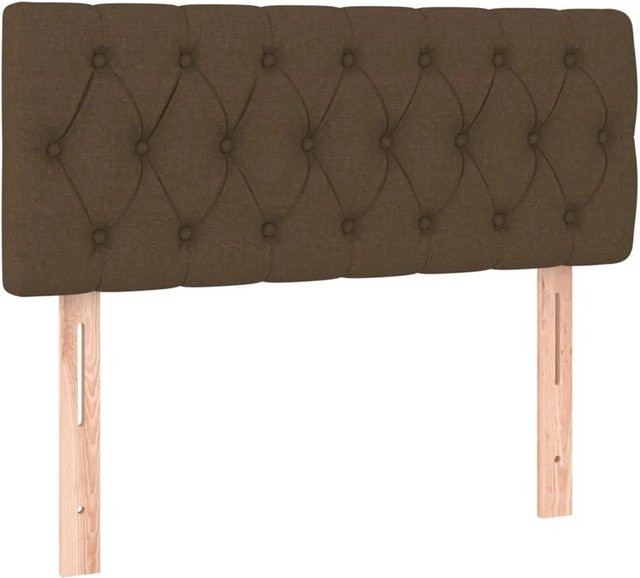 vidaXL Kopfteil Polsterteil aus Stoff in Dunkelbraun B: 90 cm, T: 7 cm, H: 78-88 cm - Bild 1