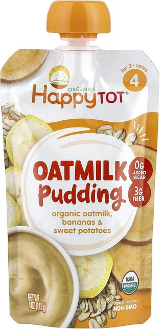 Happy Family Organics Happy Tot Hafermilchpudding Banane Süßkartoffel Bio 113 g - Bild 1